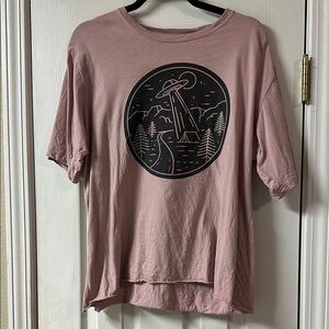 Women’s Short Sleeve Graphic Tee - Dusty Rose